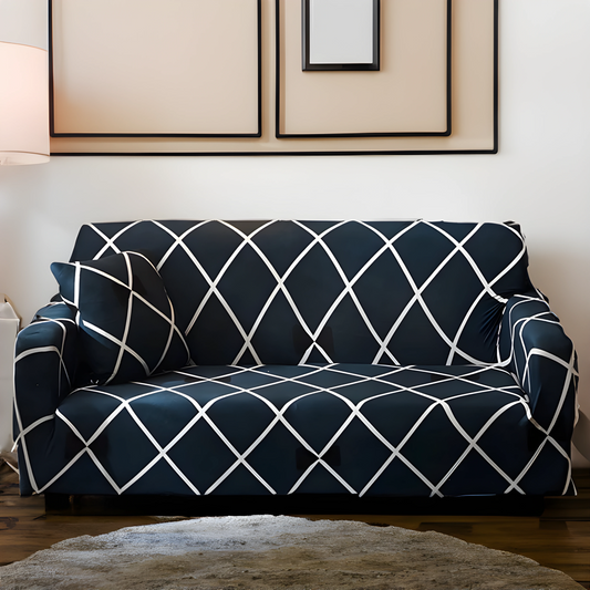 Cross Blue Sofa Slipcovers