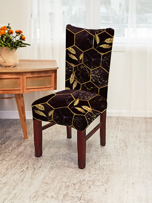 Golden Hexagon Chair Covers